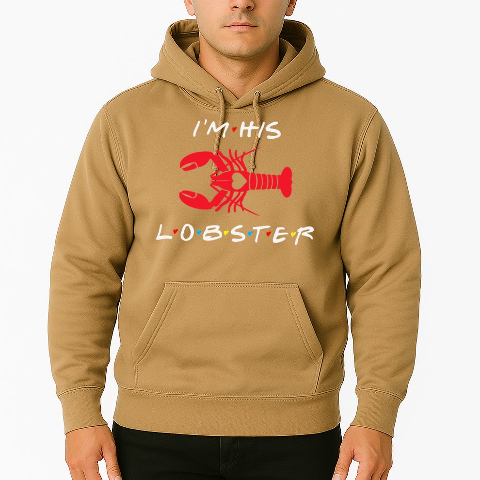 I'm His Lobster Matching Couple Valentine's Day Gift Hoodie