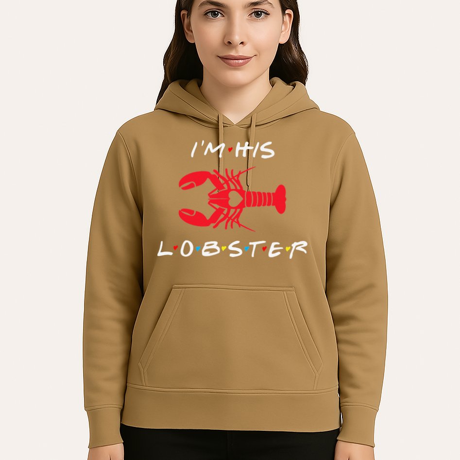I'm His Lobster Matching Couple Valentine's Day Gift Hoodie