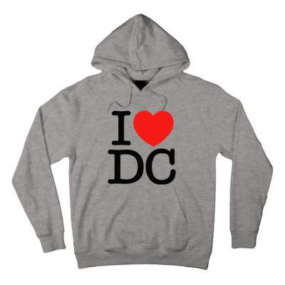 I Heart Love Washington WA DC Classic Font Tall Hoodie