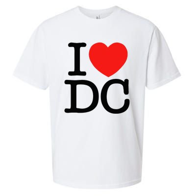 I Heart Love Washington WA DC Classic Font Sueded Cloud Jersey T-Shirt