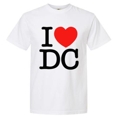 I Heart Love Washington WA DC Classic Font Garment-Dyed Heavyweight T-Shirt