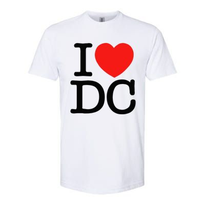 I Heart Love Washington WA DC Classic Font Softstyle® CVC T-Shirt