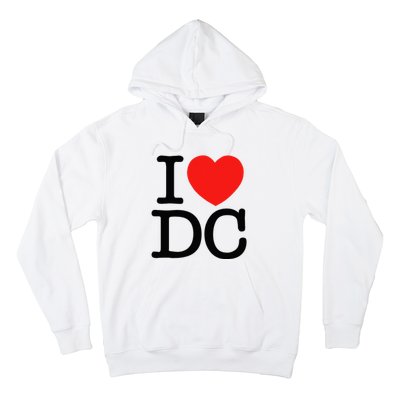 I Heart Love Washington WA DC Classic Font Hoodie