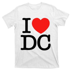 I Heart Love Washington WA DC Classic Font T-Shirt