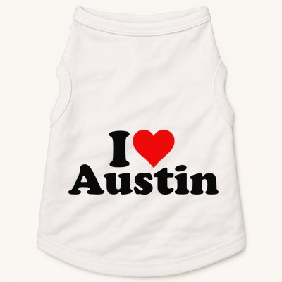 I HEART LOVE AUSTIN TEXAS Doggie Tank