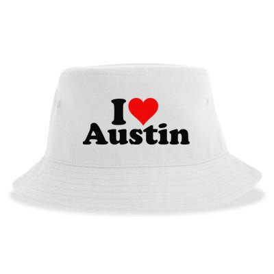 I HEART LOVE AUSTIN TEXAS Sustainable Bucket Hat