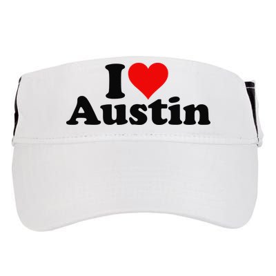 I HEART LOVE AUSTIN TEXAS Adult Drive Performance Visor