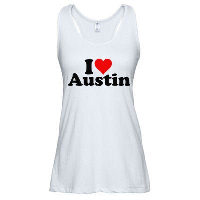 I HEART LOVE AUSTIN TEXAS Ladies Essential Flowy Tank