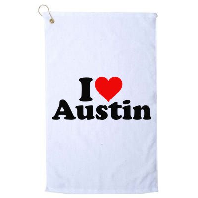 I HEART LOVE AUSTIN TEXAS Golf Towel