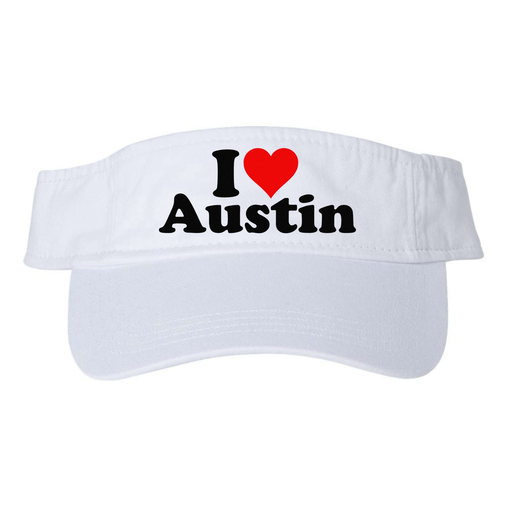 I HEART LOVE AUSTIN TEXAS Visor