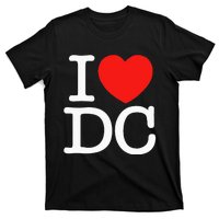 I Heart Love Washington WA DC Classic Font T-Shirt