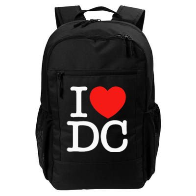 I Heart Love Washington WA DC Classic Font Daily Commute Backpack