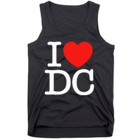 I Heart Love Washington WA DC Classic Font Tank Top