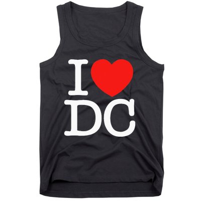 I Heart Love Washington WA DC Classic Font Tank Top