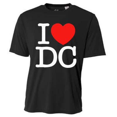 I Heart Love Washington WA DC Classic Font Cooling Performance Crew T-Shirt