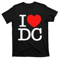 I Heart Love Washington WA DC Classic Font T-Shirt