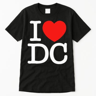 I Heart Love Washington WA DC Classic Font Tall T-Shirt