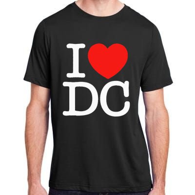 I Heart Love Washington WA DC Classic Font Adult ChromaSoft Performance T-Shirt