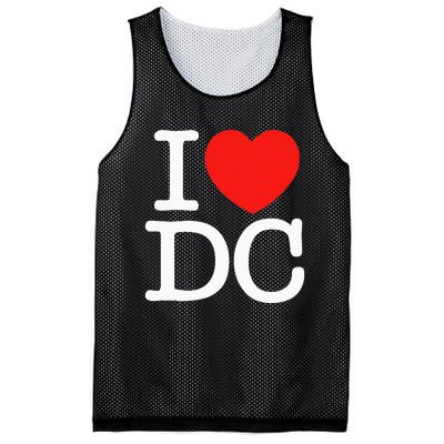 I Heart Love Washington WA DC Classic Font Mesh Reversible Basketball Jersey Tank