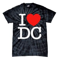 I Heart Love Washington WA DC Classic Font Tie-Dye T-Shirt