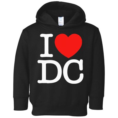 I Heart Love Washington WA DC Classic Font Toddler Hoodie