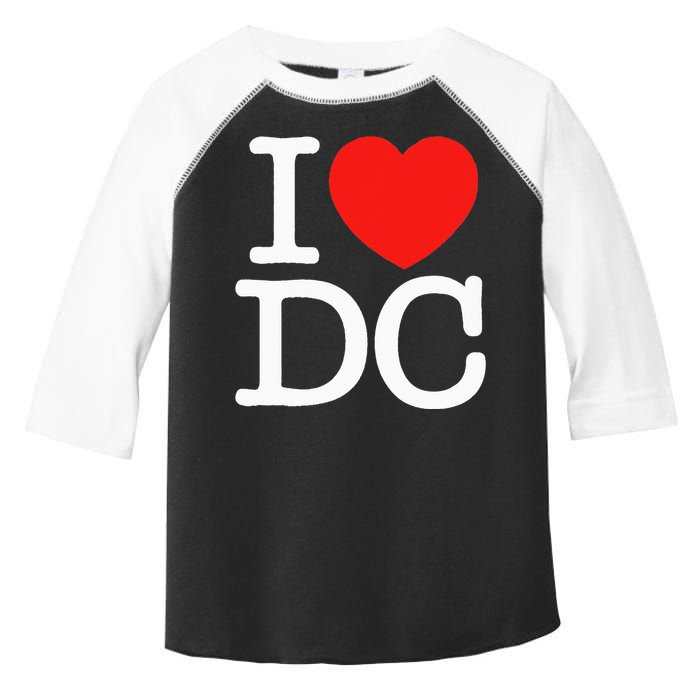 I Heart Love Washington WA DC Classic Font Toddler Fine Jersey T-Shirt