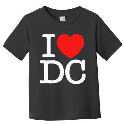 I Heart Love Washington WA DC Classic Font Toddler T-Shirt