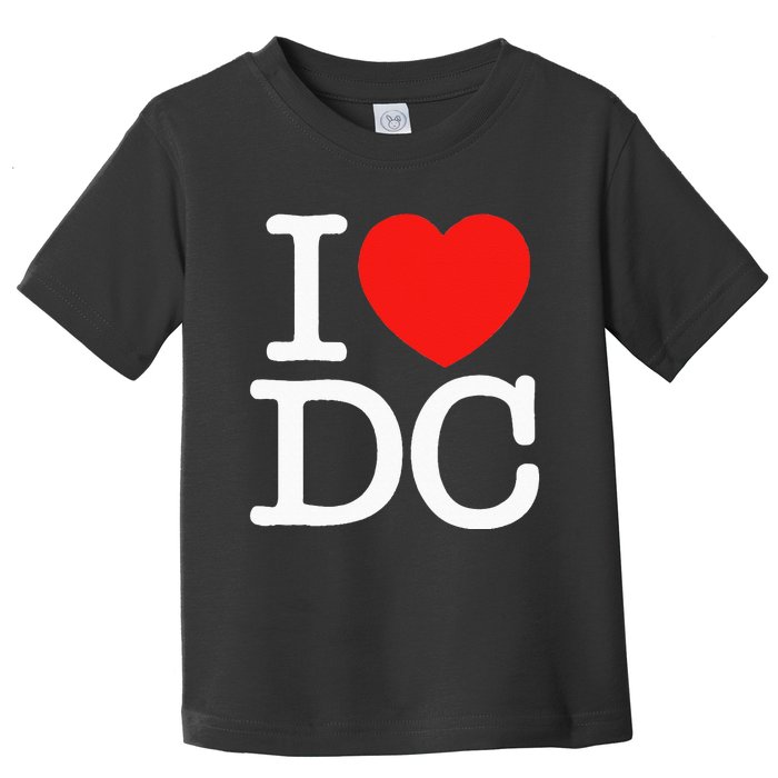 I Heart Love Washington WA DC Classic Font Toddler T-Shirt