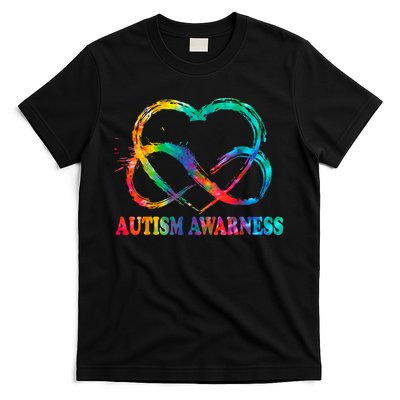 Infinity Heart Love Autism Awareness Needs No Words T-Shirt
