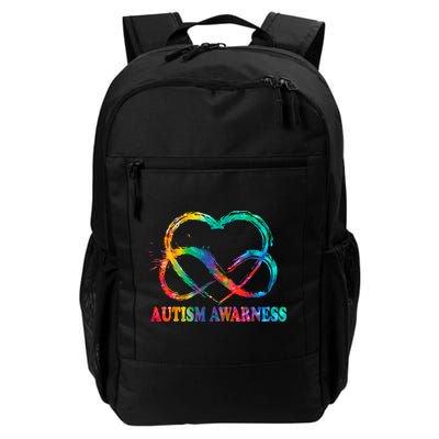 Infinity Heart Love Autism Awareness Needs No Words Backpack