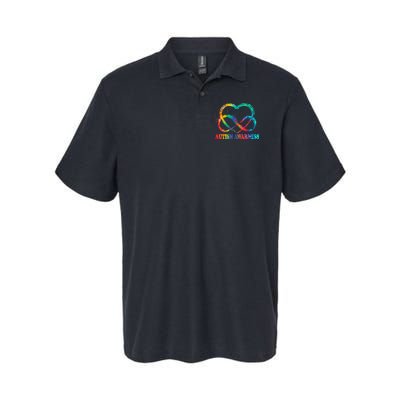 Infinity Heart Love Autism Awareness Needs No Words Polo