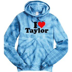 I HEART LOVE TAYLOR Tie Dye Hoodie