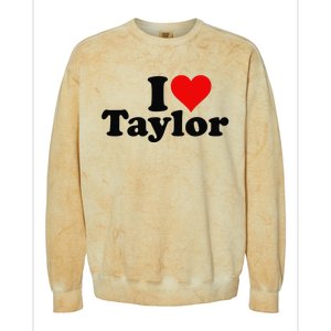 I HEART LOVE TAYLOR Colorblast Crewneck Sweatshirt