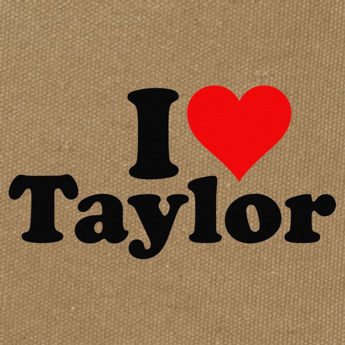 I HEART LOVE TAYLOR Cotton Canvas Backpack