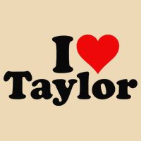 I HEART LOVE TAYLOR Zip Tote Bag