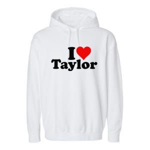 I HEART LOVE TAYLOR Garment-Dyed Fleece Hoodie