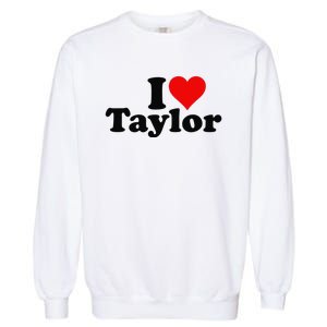 I HEART LOVE TAYLOR Garment-Dyed Sweatshirt