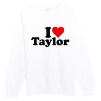 I HEART LOVE TAYLOR Premium Crewneck Sweatshirt