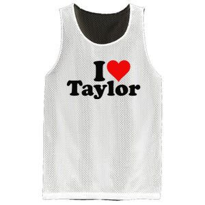 I HEART LOVE TAYLOR Mesh Reversible Basketball Jersey Tank