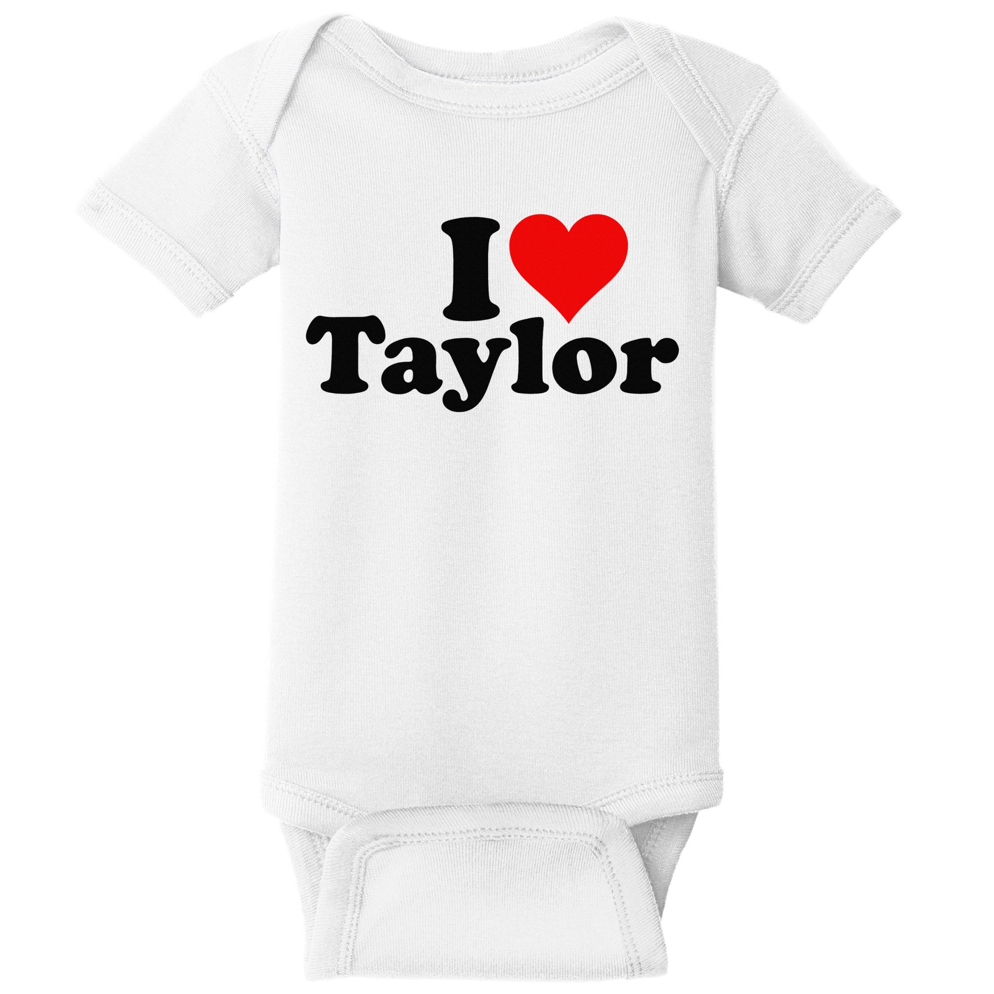 I HEART LOVE TAYLOR Baby Bodysuit
