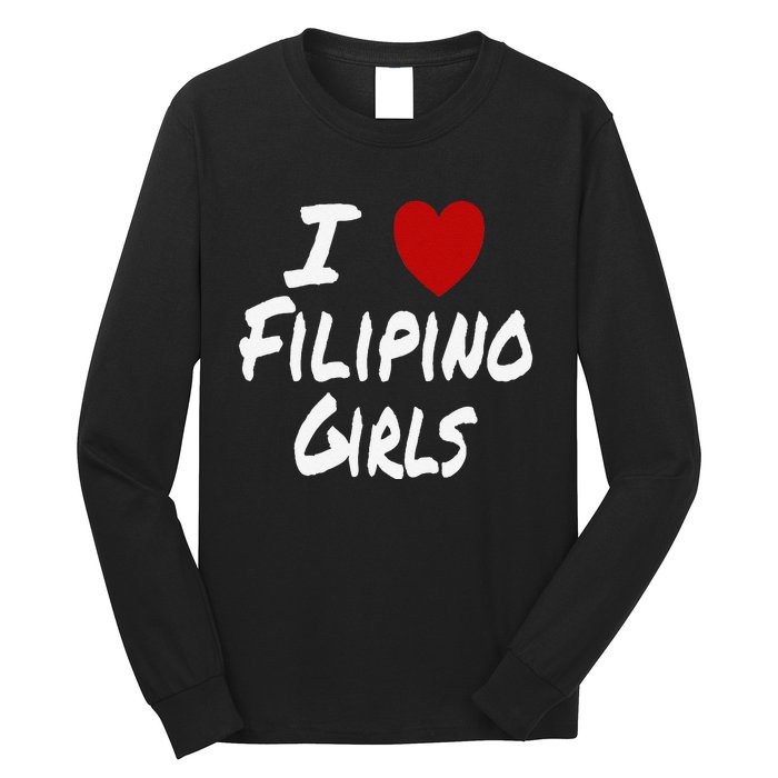 I Heart (Love) Filipino Attraction Asian Preference Long Sleeve Shirt