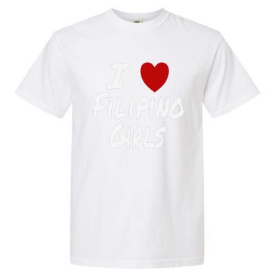 I Heart (Love) Filipino Attraction Asian Preference Garment-Dyed Heavyweight T-Shirt