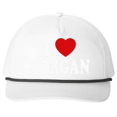 I Heart Love Morgan Snapback Five-Panel Rope Hat