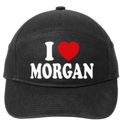 I Heart Love Morgan 7-Panel Snapback Hat