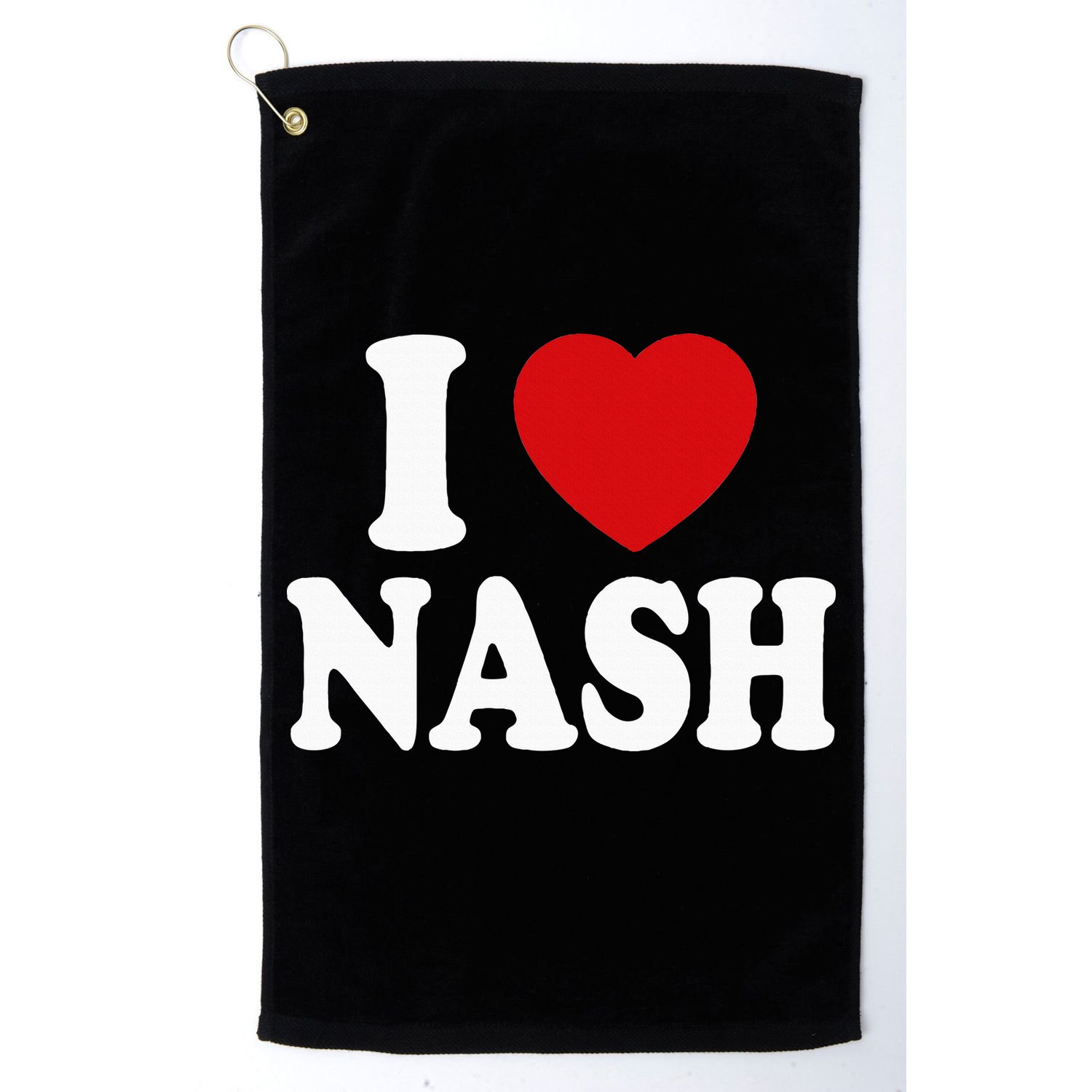 I Heart Love Nash Golf Towel