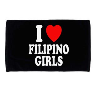 I Heart (Love) Filipino Attraction Asian Preference Microfiber Hand Towel