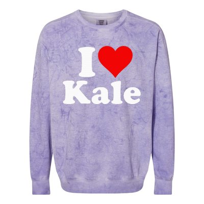 I Heart Love Kale Colorblast Crewneck Sweatshirt