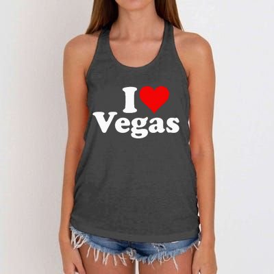 I Heart Love Las Vegas Nevada Women's Knotted Racerback Tank