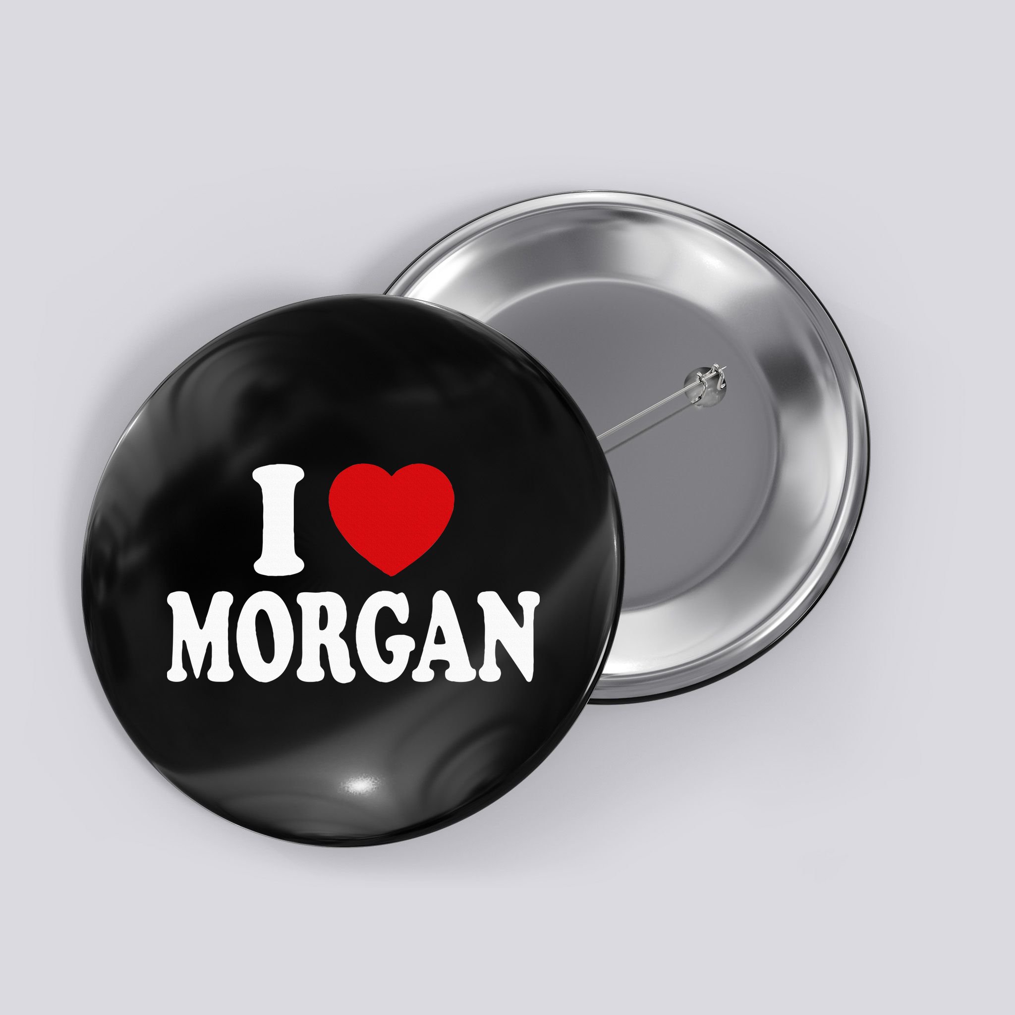 I Heart Love Morgan Button