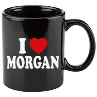 I Heart Love Morgan 11oz C Handle Ceramic Mug